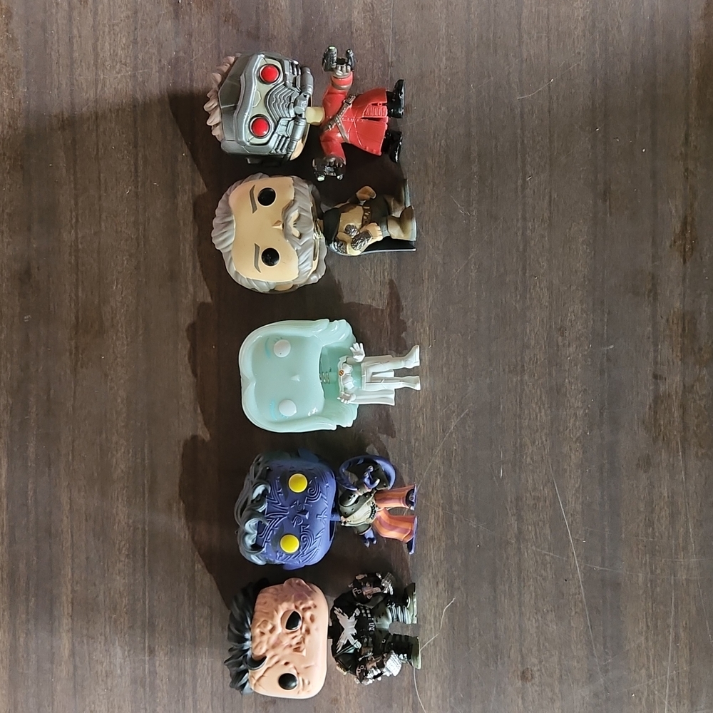 Set of out of box marvel funko pops